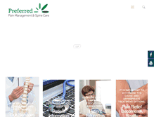 Tablet Screenshot of preferredpainmanagement.com